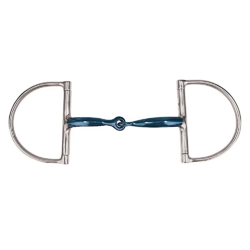 JP Korsteel Blue Steel Jointed Dee Ring Snaffle Bit