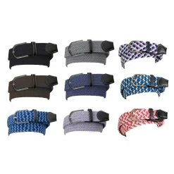 Ovation Women's Braided Stretch Belt - Grey