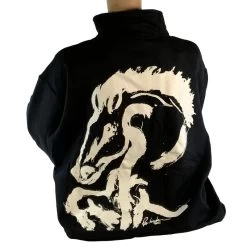 Animals To Wear "Bolt" 1/4 Zip Sweatshirt - Black