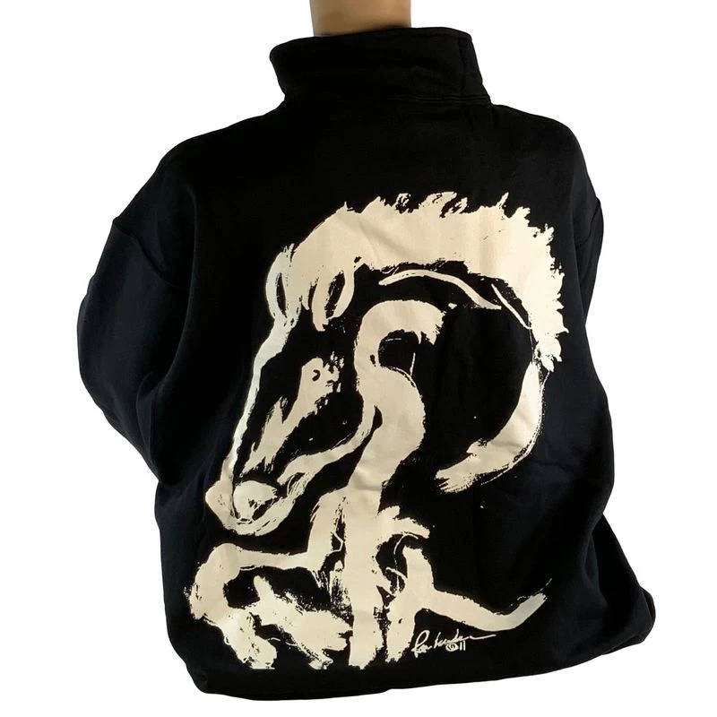 Animals To Wear "Bolt" 1/4 Zip Sweatshirt - Black