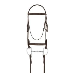 Camelot Plain Raised Padded Bridle - Brown