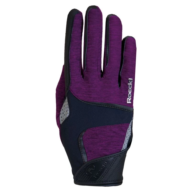 Roeckl Mendon Riding Gloves - Berry - Image 2