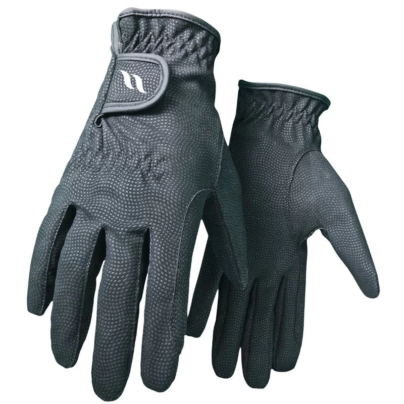 Back On Track Therapeutic Riding Gloves - Black