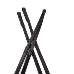 Collegiate One Sided Rubber Reins IV - Black