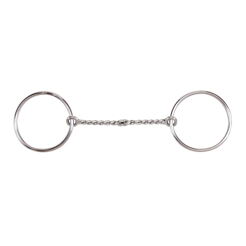 Korsteel Stainless Steel Twisted Wire Loose Ring Snaffle Bit