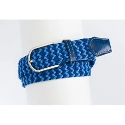 Ovation Women's Braided Stretch Belt - Navy/Blue