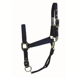 Western Rawhide Signature Classic Halter W/Snap - Navy
