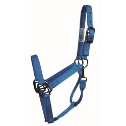 Western Rawhide SignatureFashion Halter W/Black Nickel Finish Hardware - Blue