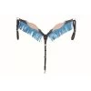 Western Rawhide Country Legend Rough Out & Buckstitch Breastcollar - Turquoise
