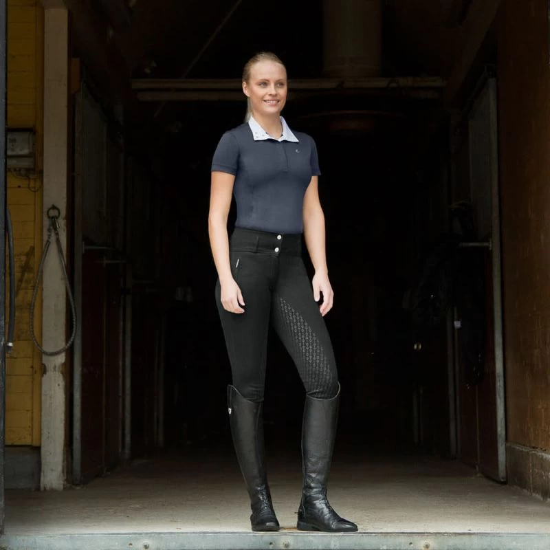 Horze Women's Daniela Full Seat Breeches - Black - Image 5