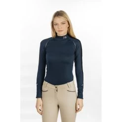 Horseware Women's Long Sleeve Base Layer - Navy