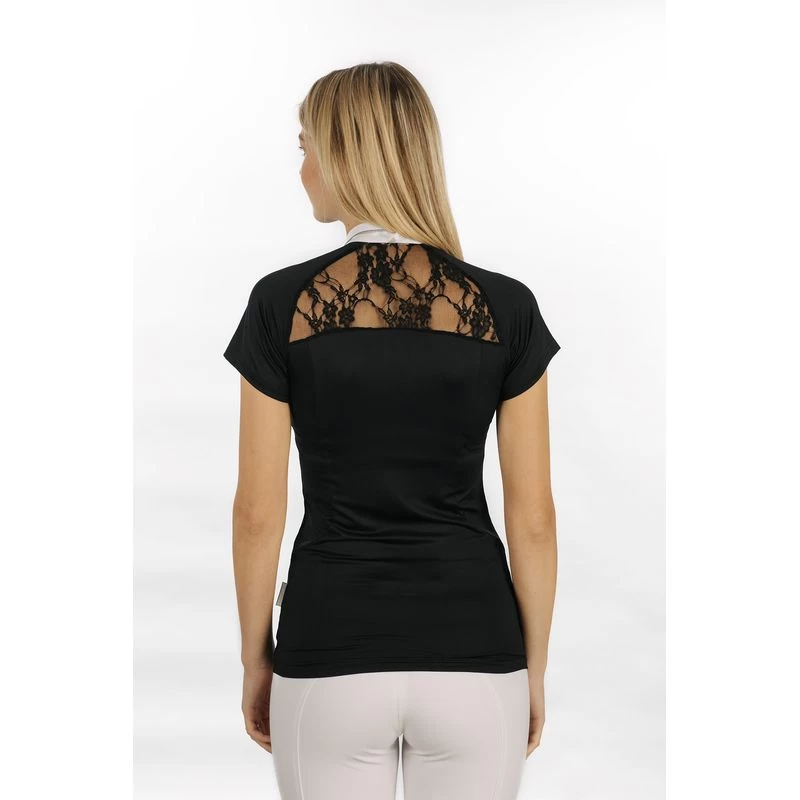 Horseware Women's Sara Jersey Short Sleeve Competition Shirt - Black - Image 4