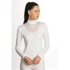 Horseware Women's Lisa Technical Long Sleeve Competition Shirt - White