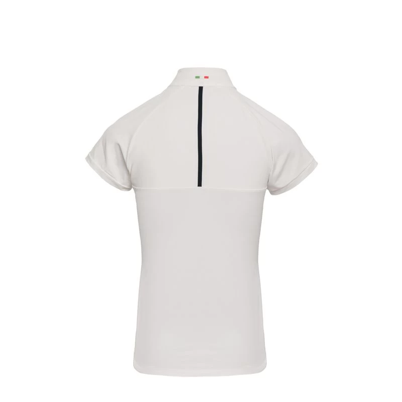 Alessandro Albanese Women's Evora Short Sleeve Competition Shirt - White - Image 4