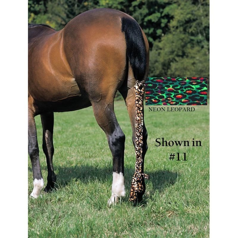 Jammies Three Piece Tail Wrap - Neon Leopard