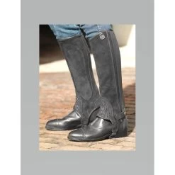 Ovation Premium Suede Half Chaps - Black