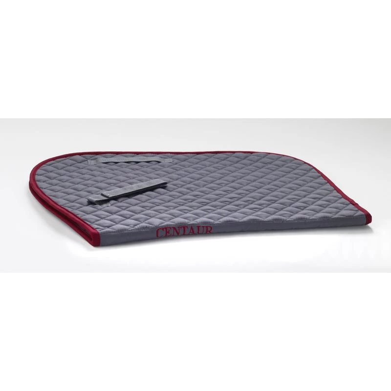Centaur Imperial Quilted Close Contact Saddle Pad - Grey/Burgundy