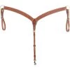 Western Rawhide Country Legend Basket Tooling Breastcollar - Chestnut