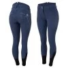 Horze Women's Queenie Silicone Full Seat Riding Breeches W/Crystals - Imperial Dark Blue