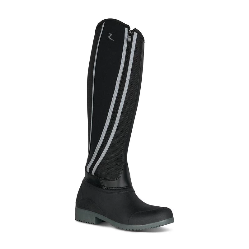 Horze Nome Neoprene Winter Tall Boots - Black - Image 6