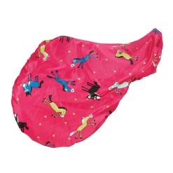 Centaur Pony Print Saddle Cover - Berry Pony Print