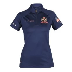 Shires Aubrion Women's Team Short Sleeve Base Layer - Navy