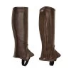 Perri's Kids' Professional Calfskin Zipper Half Chaps - Brown