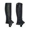 Perri's Professional Calfskin Zipper Half Chaps - Black