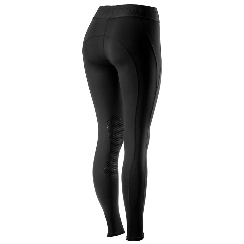 Horze Women's Madison Silicone Grip Knee Patch Tights - Black - Image 3