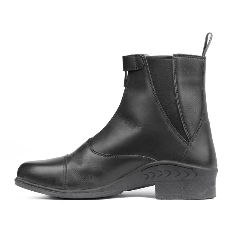 Horze Women's Rose Front Zip Paddock Boots - Black - Image 2