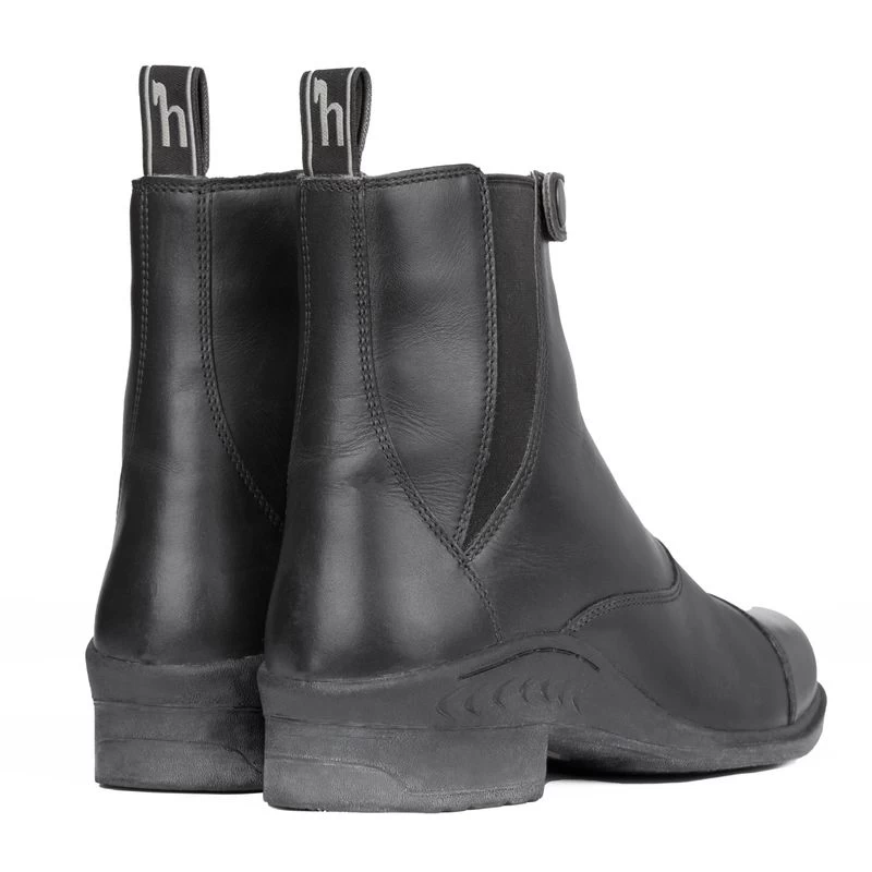 Horze Women's Rose Front Zip Paddock Boots - Black - Image 3