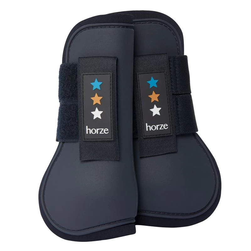 Horze Alex Pony Neoprene-Lined Tendon Boots - Dark Navy