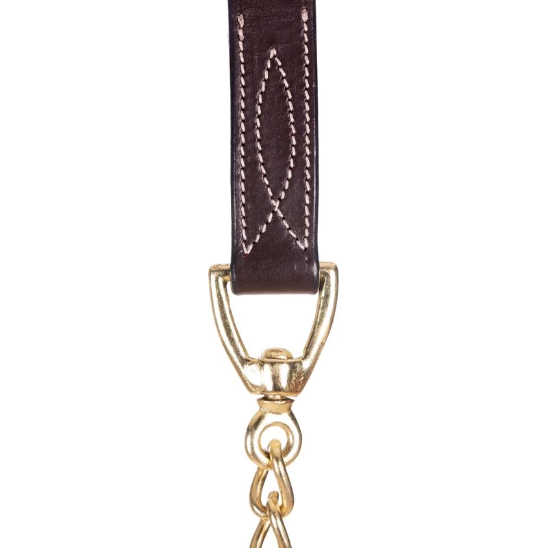 Equinavia Valkyrie Leather Lead Shank - Chocolate Brown - Image 2