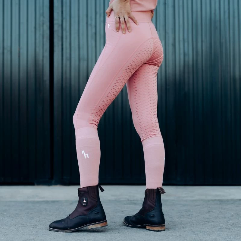 Horze Women's Tessa Full Seat Riding Tights - Rose Tan - Image 3