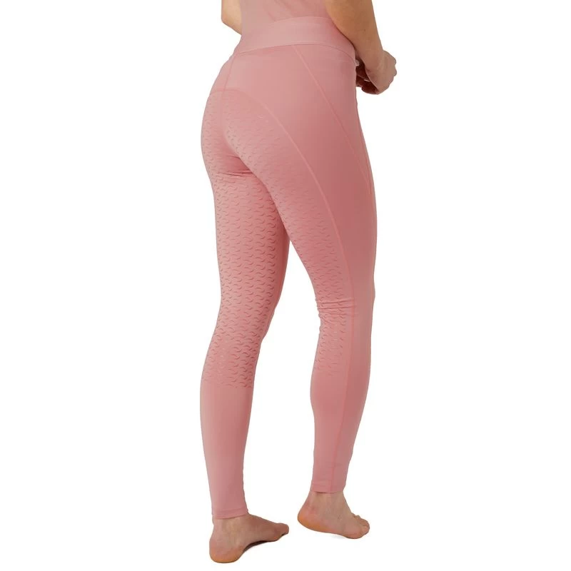 Horze Women's Tessa Full Seat Riding Tights - Rose Tan - Image 4