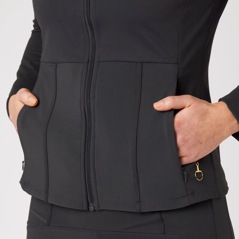 Horze Women's Ciandra UV Pro Technical Training Jacket - Charcoal Grey - Image 2