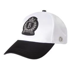 B Vertigo Women's Satin Cap - White/Dark Navy