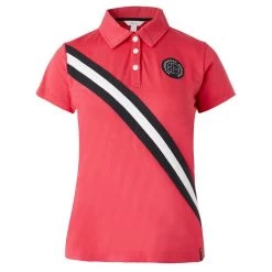 Horze Women's Jessie Polo Shirt - Rouge Red
