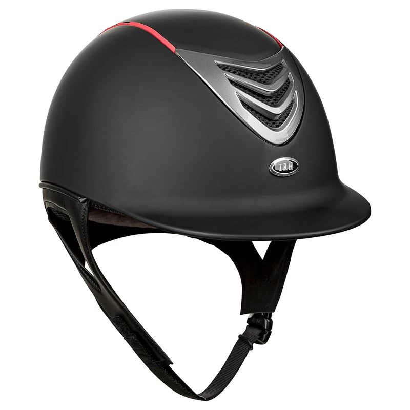 IRH IR4G Helmet - Power Matte Black/Titanium Vent/Red Trim