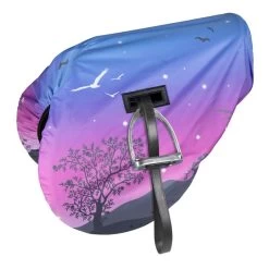 Shires Print Waterproof Ride On Saddle Cover - Spring Morning