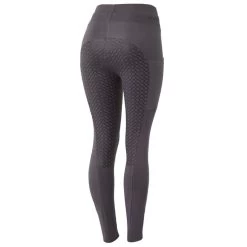 Horze Women's Jade Cotton Stretch Full Seat Riding Tights - Blackened Pearl