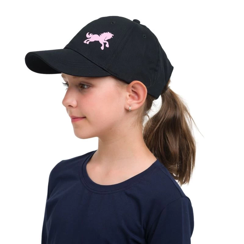 Cavalliera Kids' Pony Baseball Cap - Black - Image 2