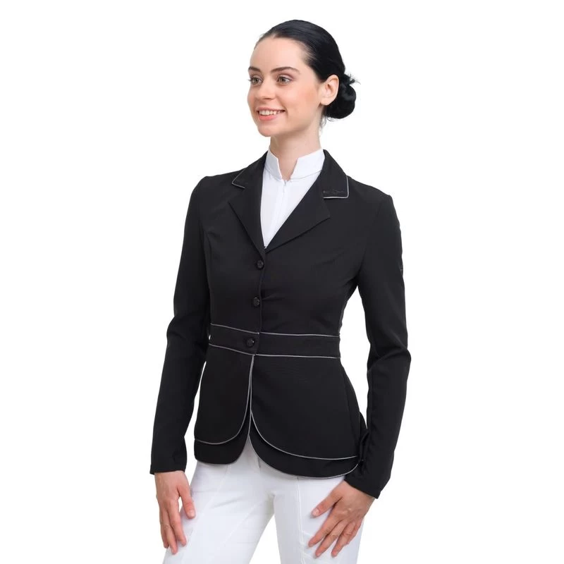 Cavalliera Women's Prima Show Jacket - Black/Grey