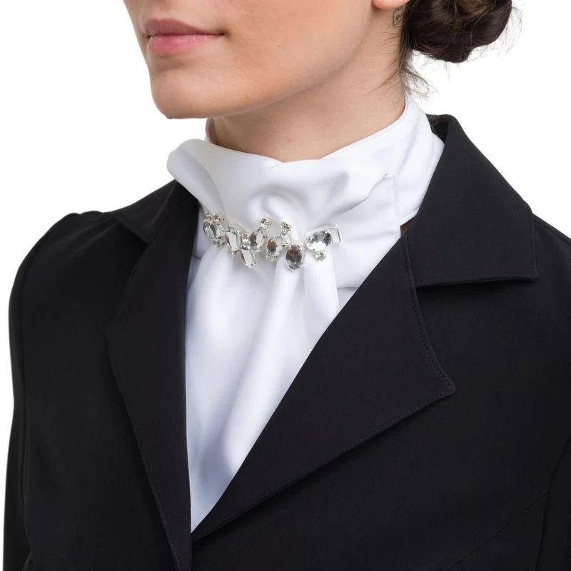Cavalliera Queen Stock Tie - White - Image 2