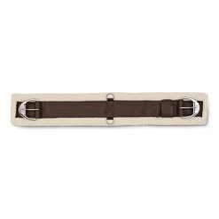 WoolBack Competition Roller Buckle Cinch - Brown/Natural