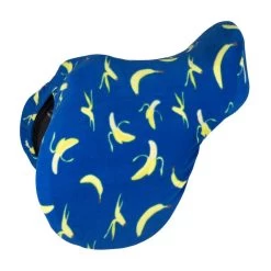 Shires Printed Fleece Saddle Cover - Banana