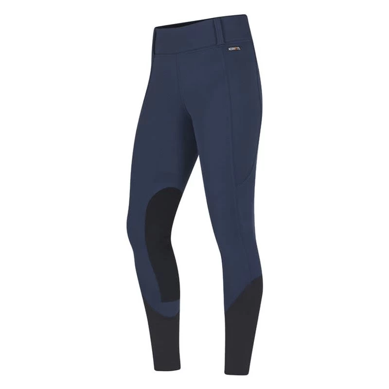 Kerrits Women's Sit Tight Wind Pro Knee Patch Tights - Admiral - Image 2