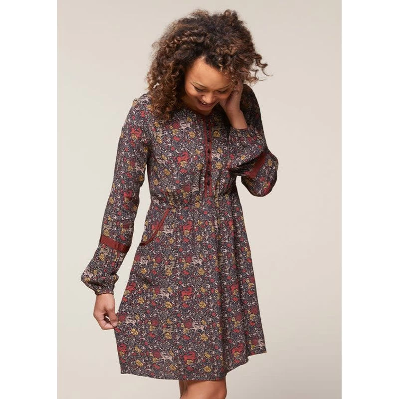 EQL Women's Ecovero Boheme Tunic Dress - Cinnabar Enchanted Garden - Image 3