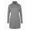 EQL Women's Weekender Fleece Hoodie Dress - Heather Grey