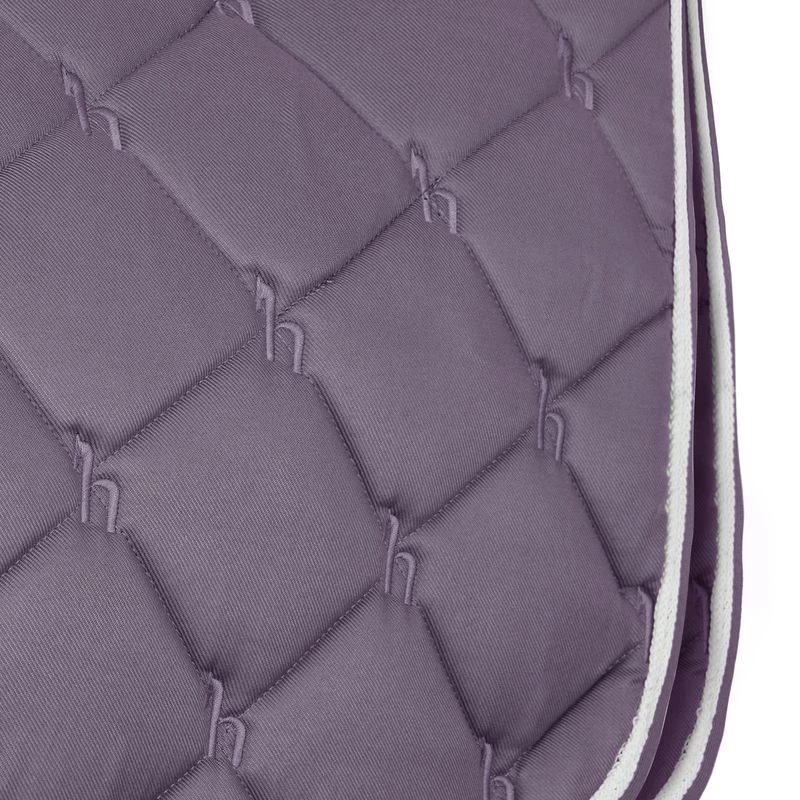 Horze Ghent Quick Dry Dressage Saddle Pad W/Faux Fur - Grey Ridge Purple - Image 2